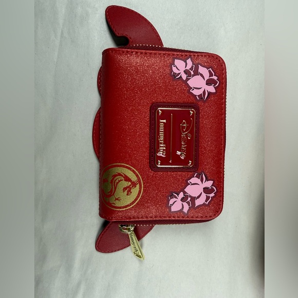 Loungefly Disney Mulan Glitter Mushu Figural Mini Backpack & Wallet - Picture 5 of 15